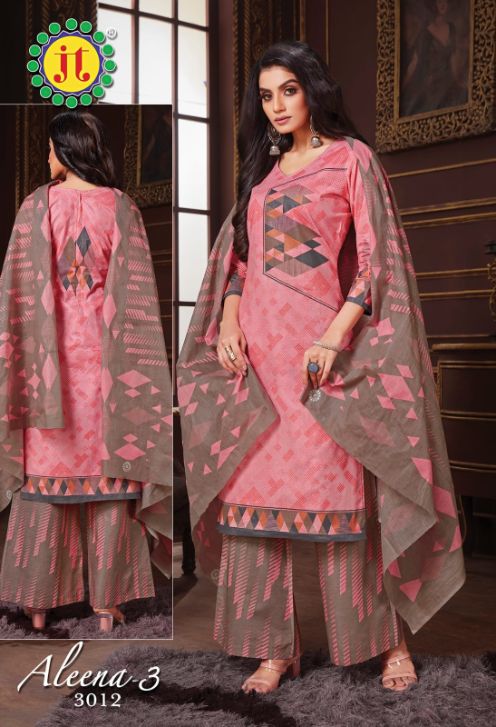 Jt Aleena 3 Casual Daily Wear Cotton Printed Designer Dress Material Collection